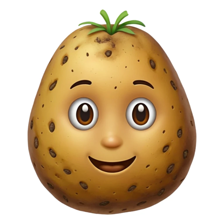 realistic potato sticker