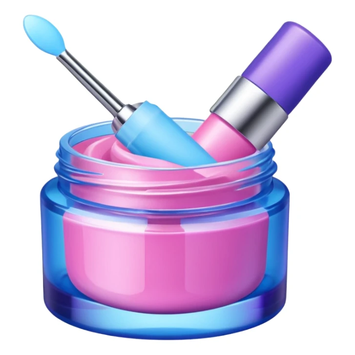 aesthetic skincare products asmr pink blue purple sticker