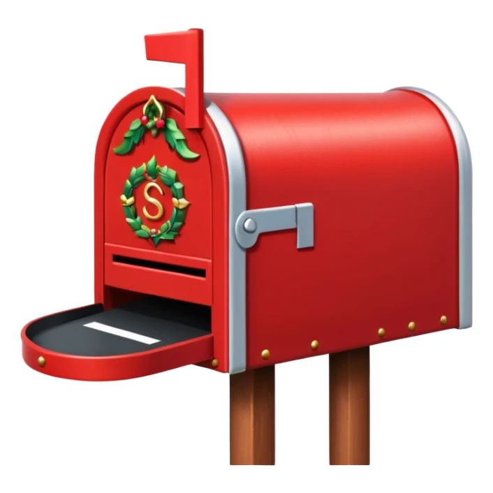 boite au lettre au père noel sticker