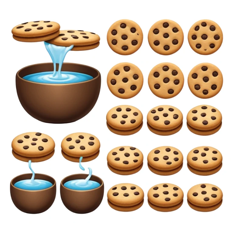 TASSE COMESTIBLES SOUS FORME DE COOKIES sticker