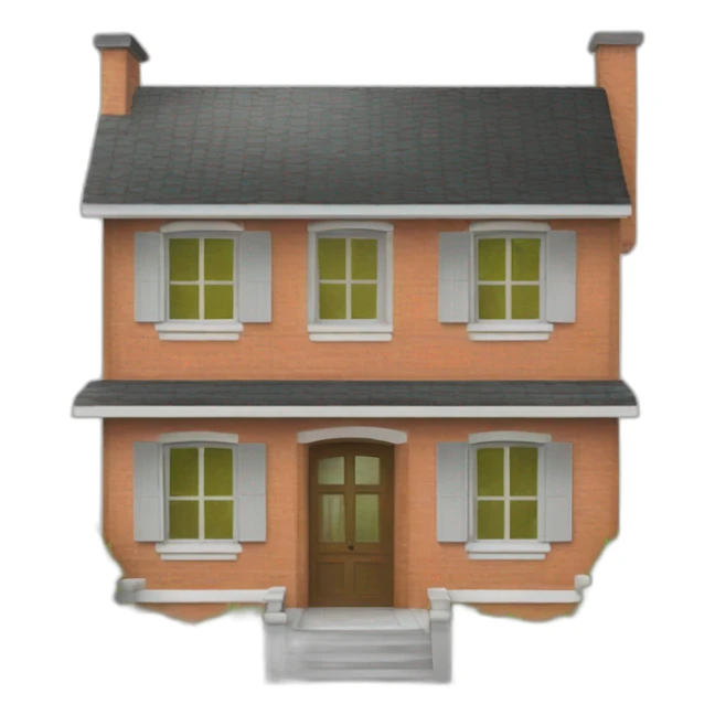 Maison avec le toit ouvert et des maillots de foot dedans sticker