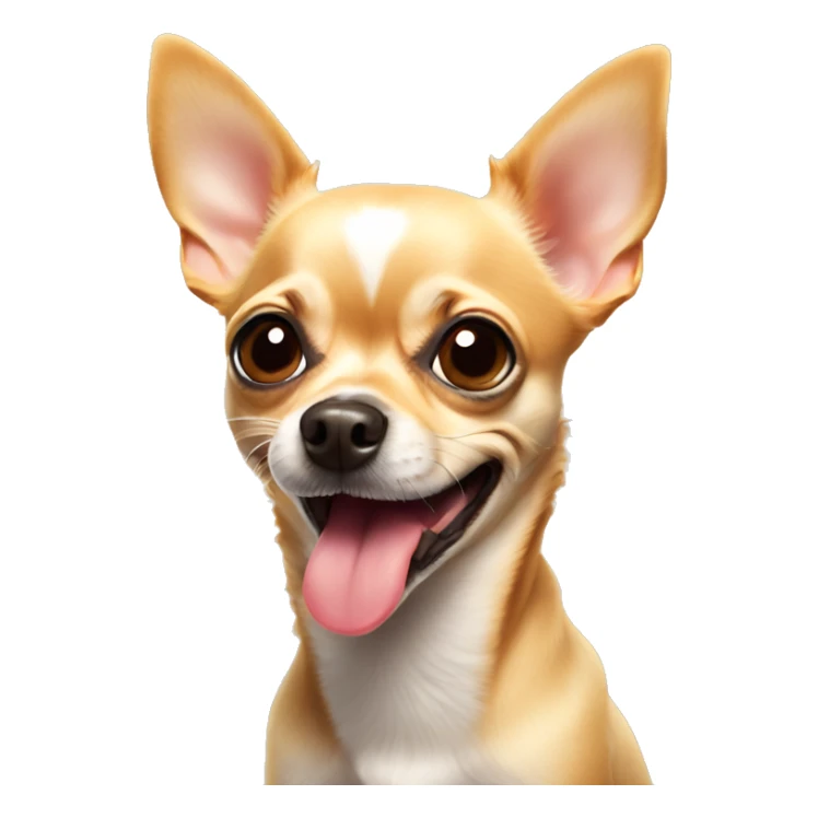 Chihuahua dog sticking out tongue sticker