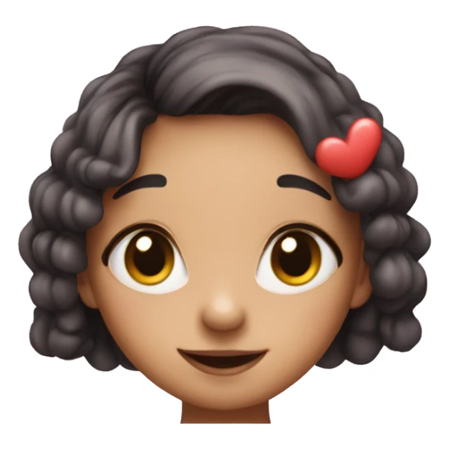 Very cute girl bug with heart eyes  sticker