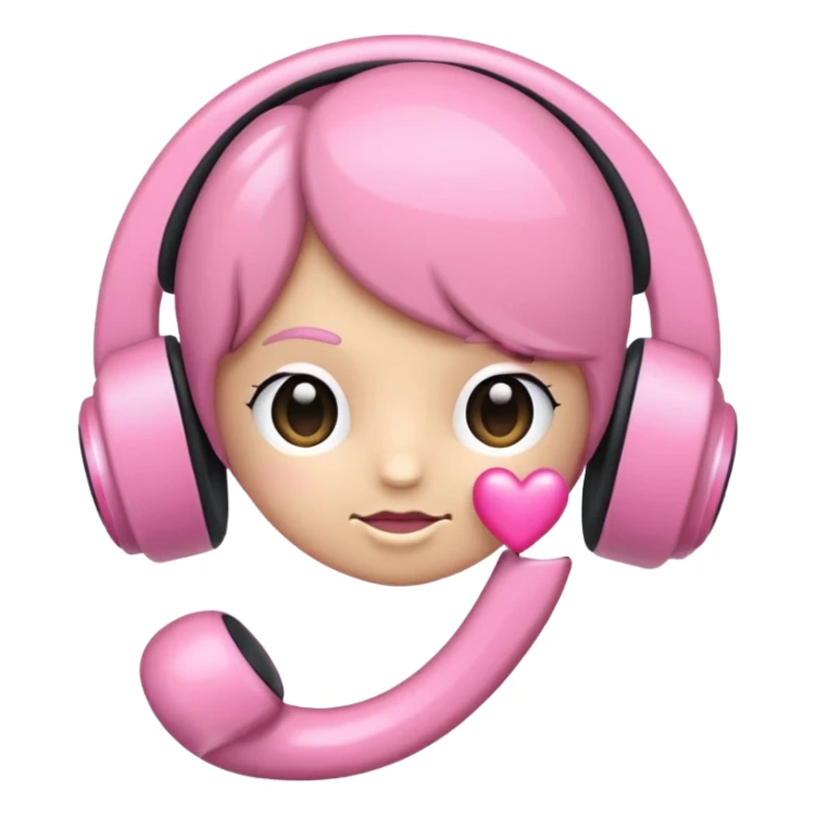 Eu quero um fone de ouvido com laço  sticker