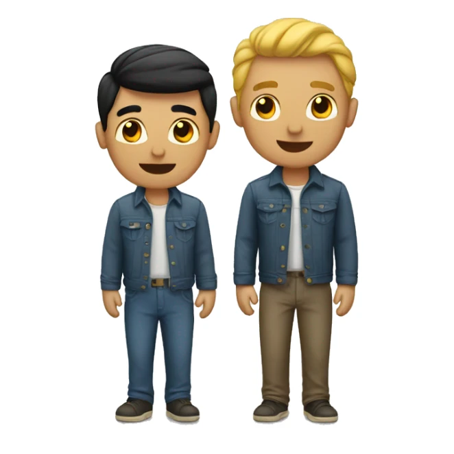 Gay male couple sticker