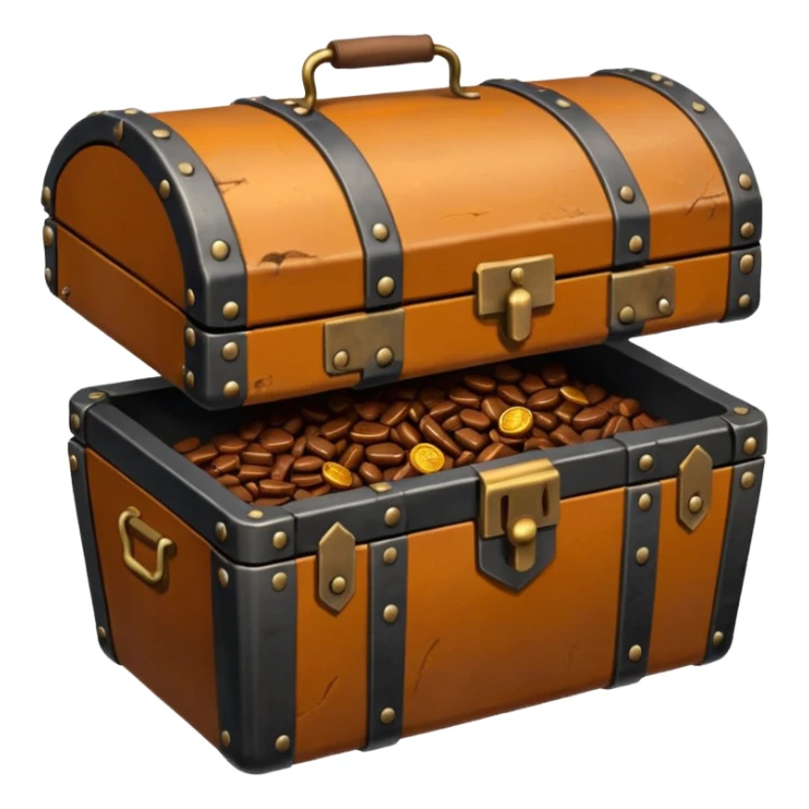 coffre avec de la ferraille cuivre  post apo survie loot  sticker