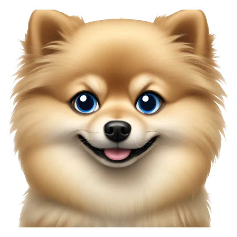 pomeranian dog black with blue eyes sticker