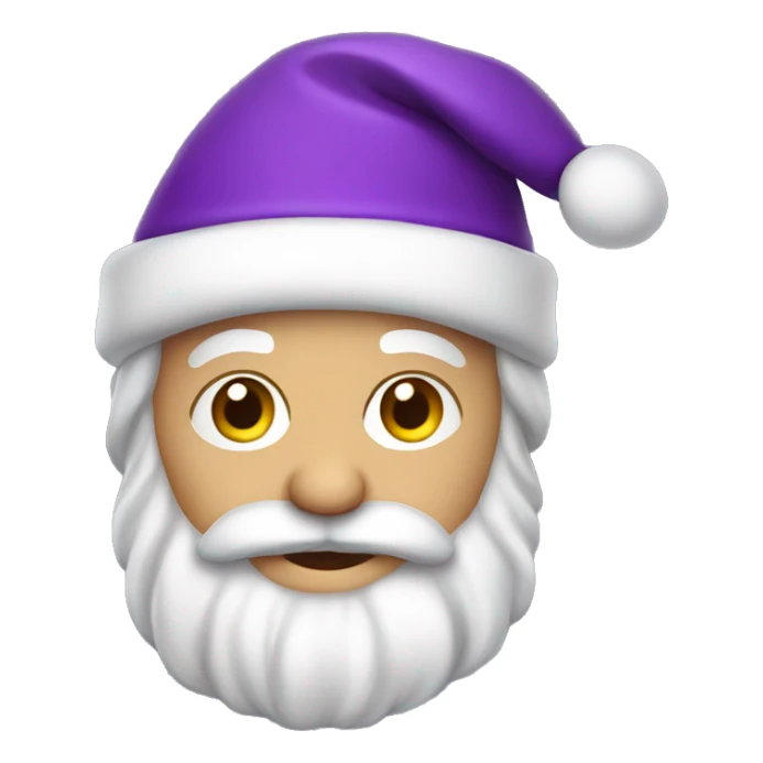 Purple Caucasian Santa Claus sticker