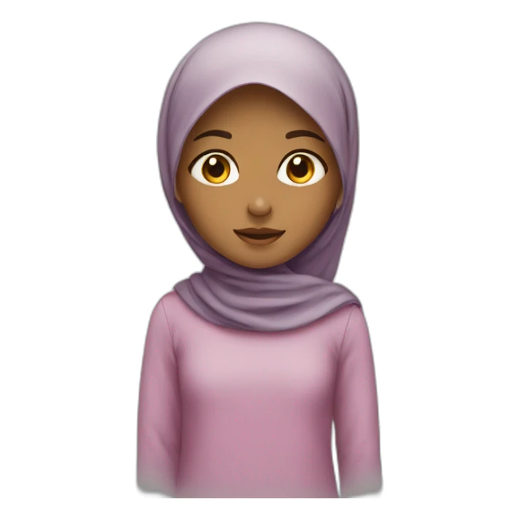 Muslim little girl sticker