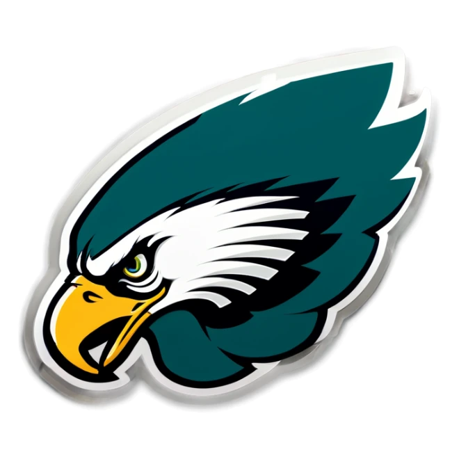 Philadelphia Eagles beat Kansas City Chiefs  sticker