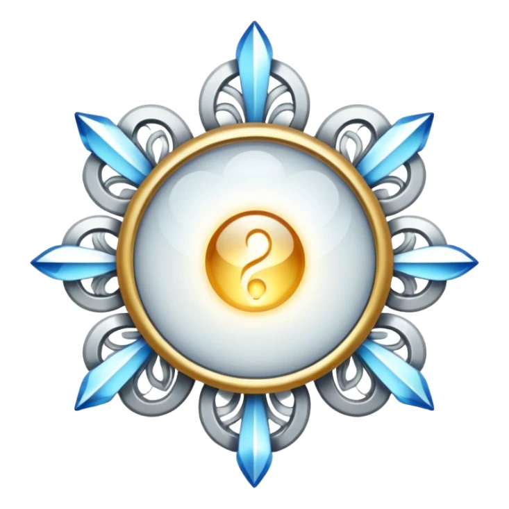 glitter white symbol of health sticker