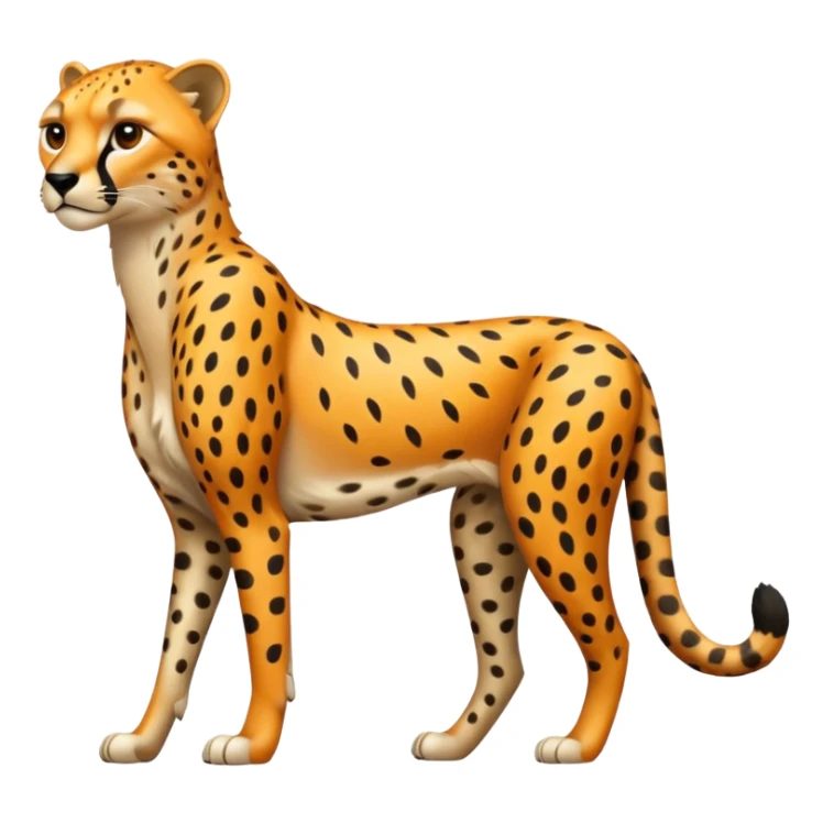 Emoji de un chita de cuerpo completo sticker