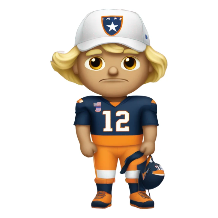 Trump wearing Tennessee jersey  sticker