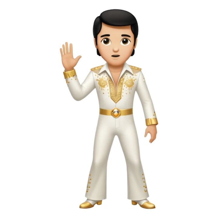 Elvis Presley in the 70s sticker