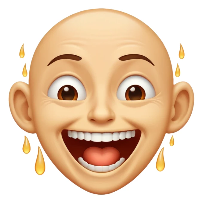 maniacal cackling haha laughing tears sticker