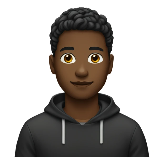 Joven de 13 años con pelo negro  sticker