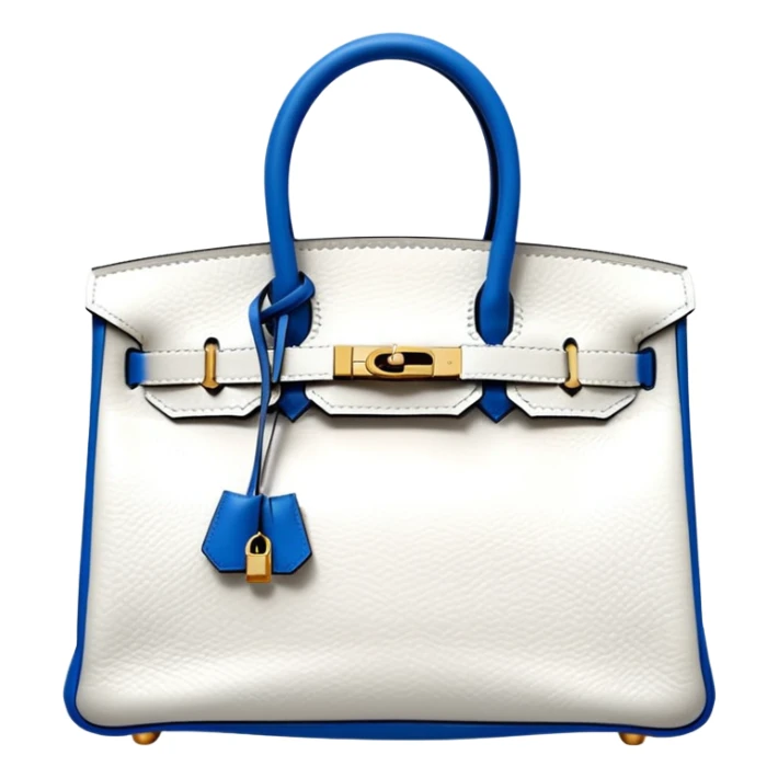hermes birkin pure white color bag sticker