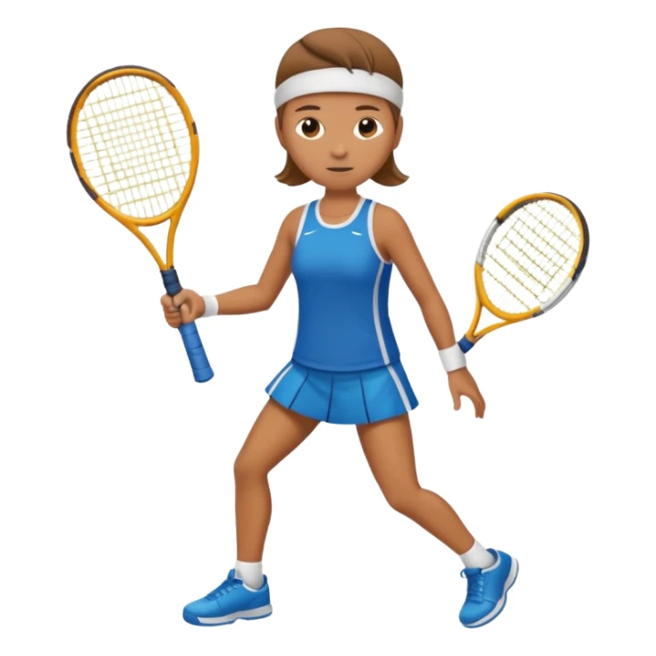 High resolution full body of a tennis player sticker