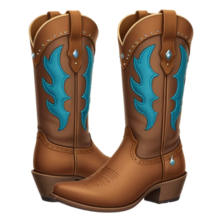cowboy boots emoji sticker