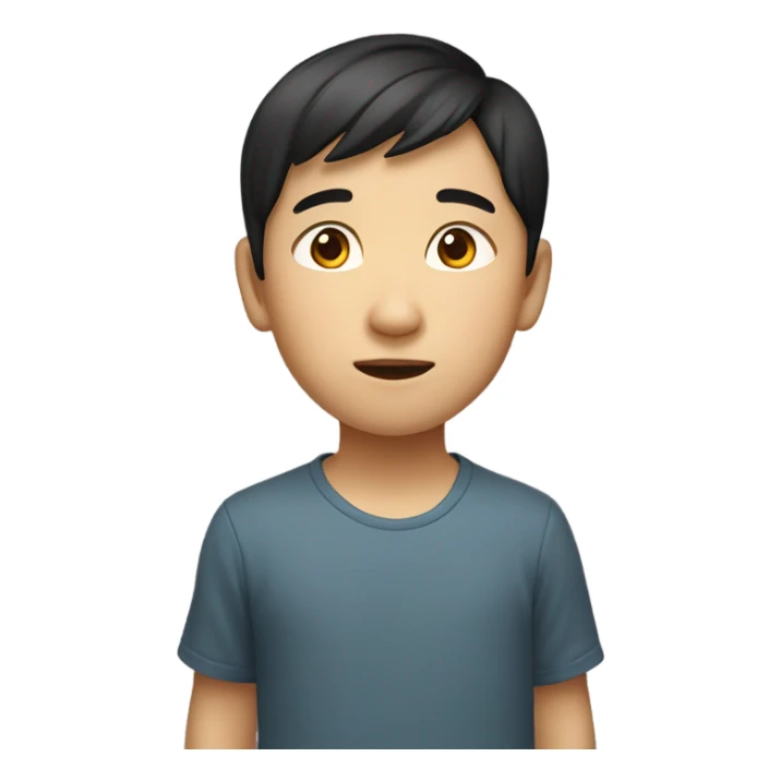 asian boy with asian eyes but it has to have chinese eyes sticker