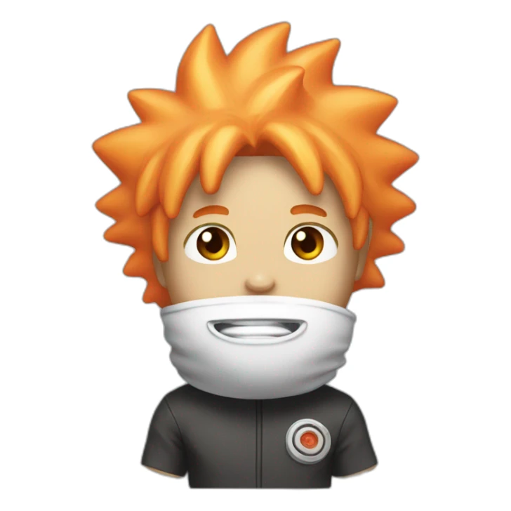 Gumball with Naruto hair sticker