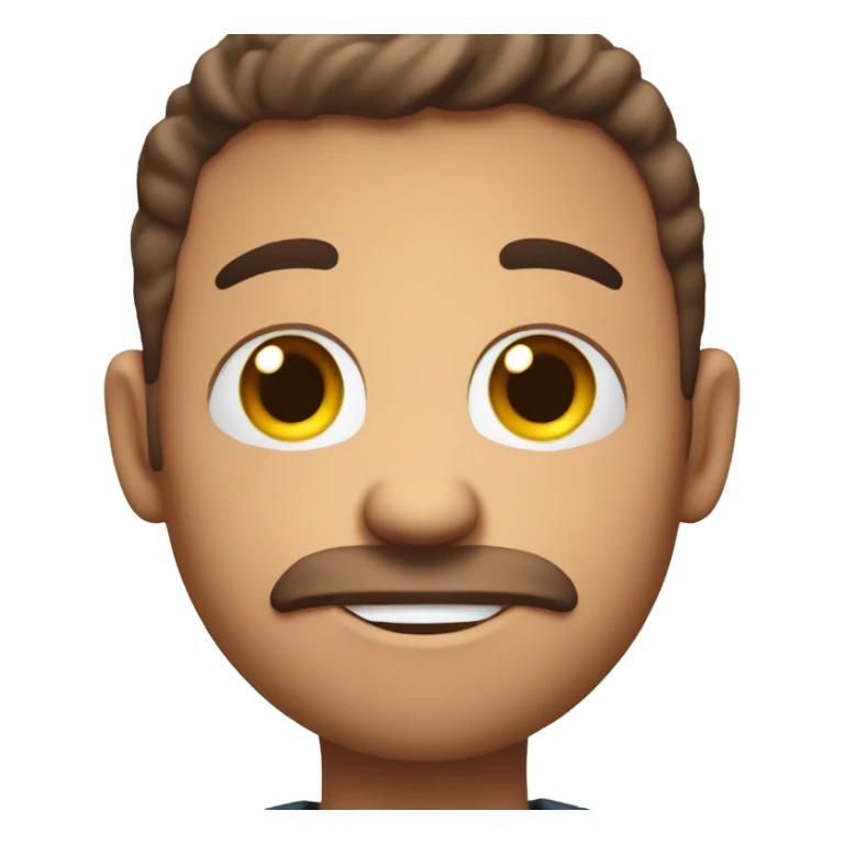 Emoji face with thought bubble with the text I love Brenner  sticker