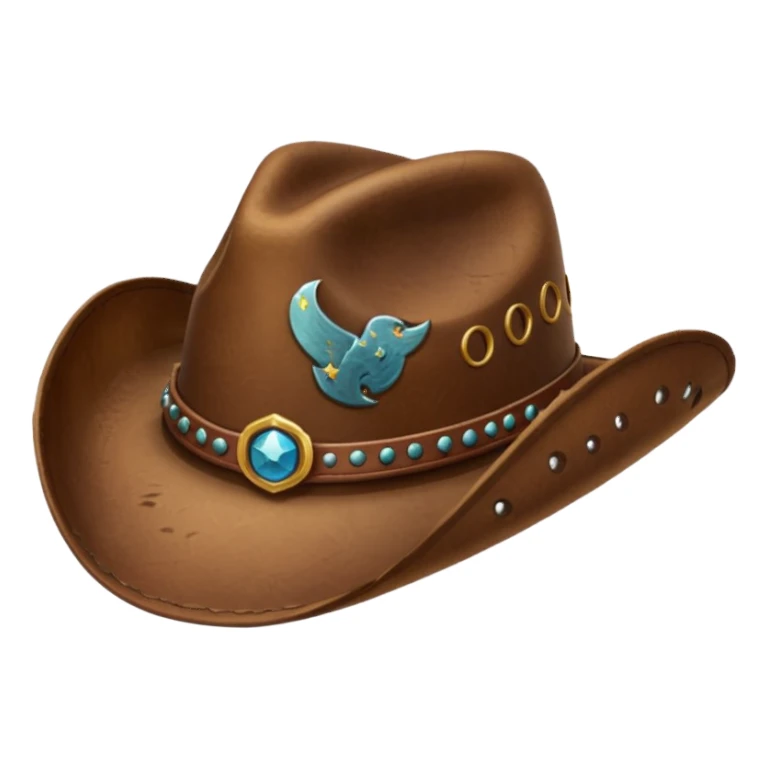 Cowboy hat  emoji style just the hat sticker