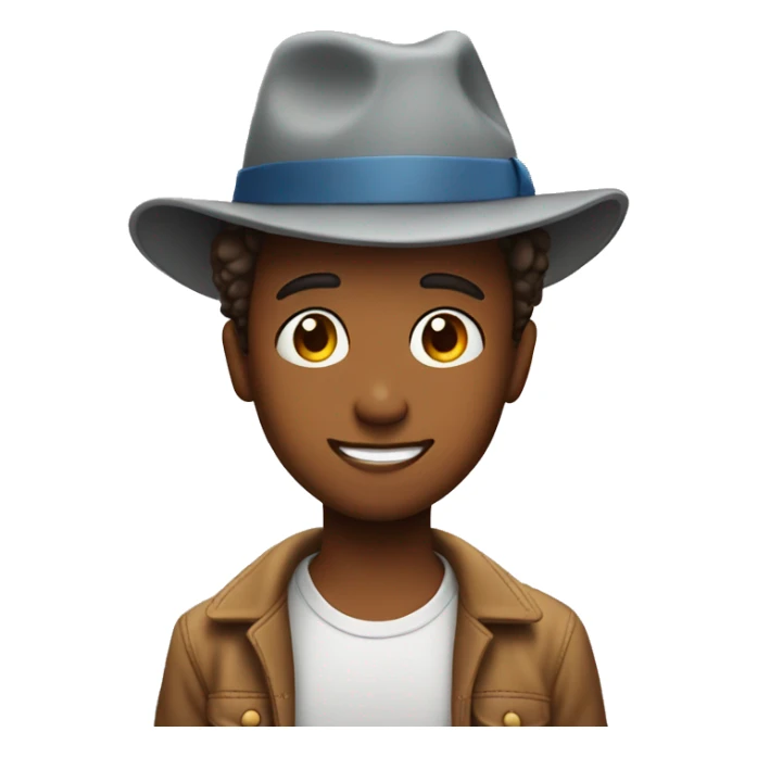 A 10 years boy with hat birthday wishes sticker