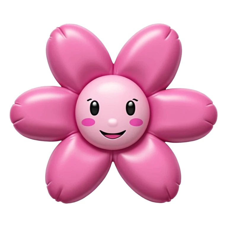   Murakami style inflatable SPAM meat pink flower art sticker