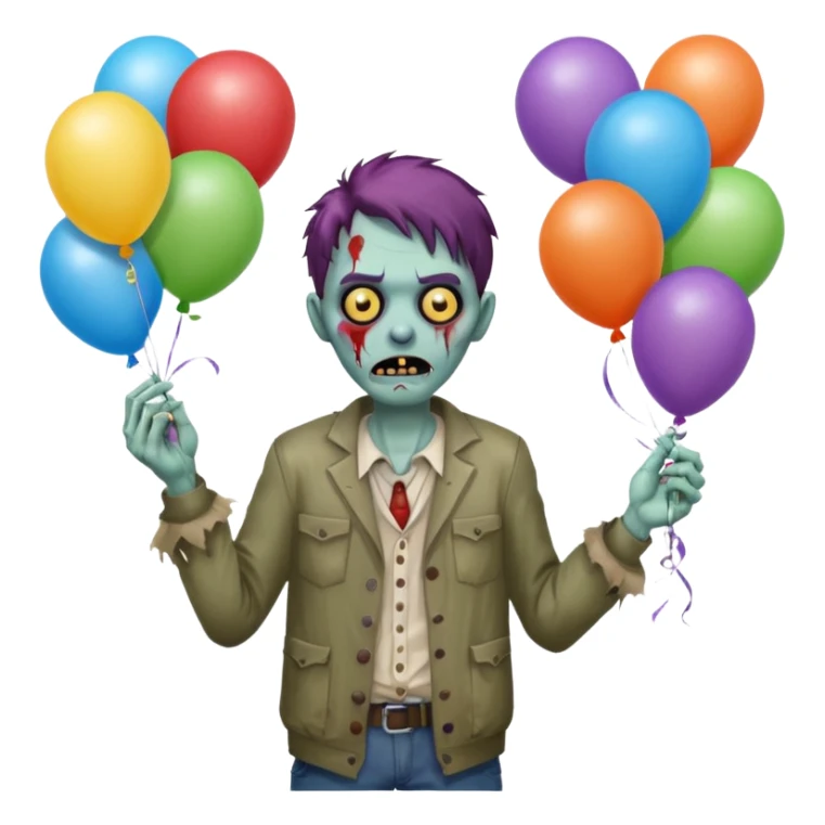 Street Balloon Seller zombie  sticker