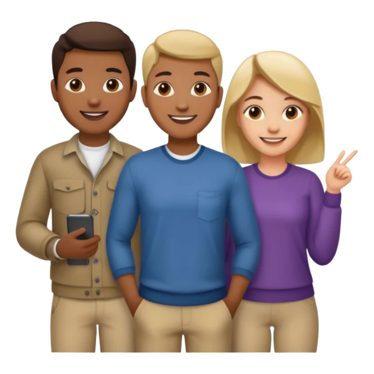 Group of 5 coworkers no formal dress sticker