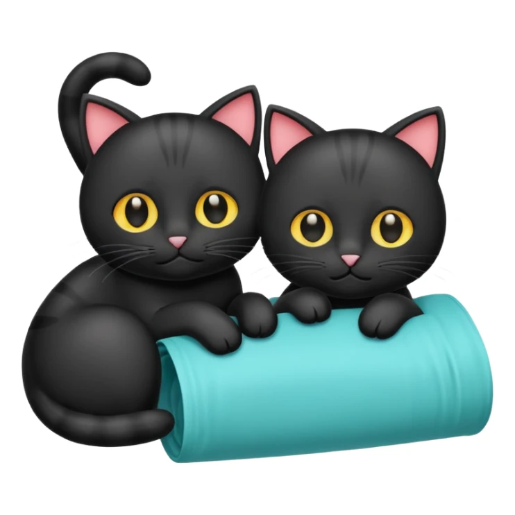 get well soon with black cats and Stu sign sticker