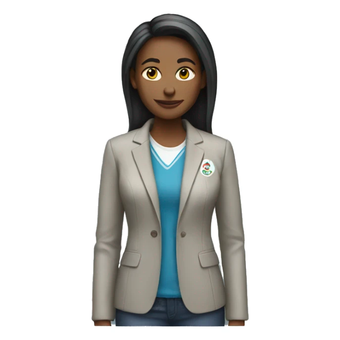 Women with in a sport jacket  sticker