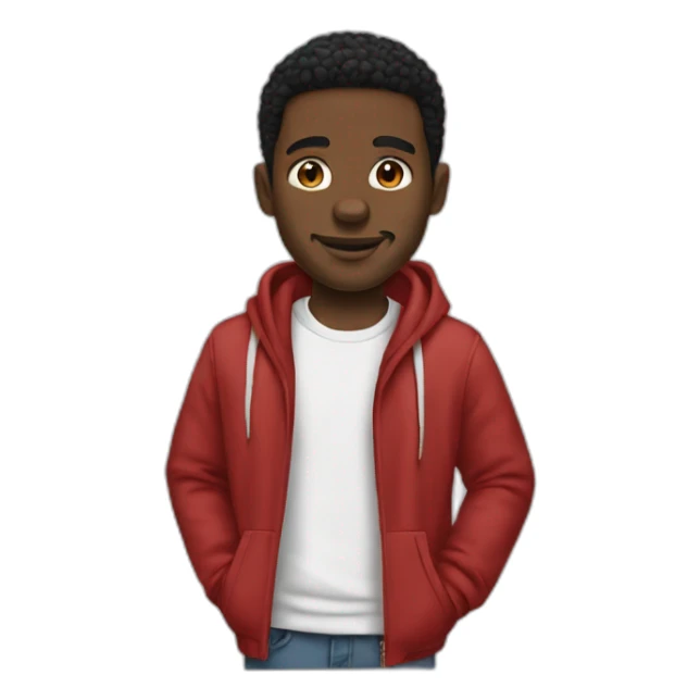 Black man were Jordan clothing  sticker