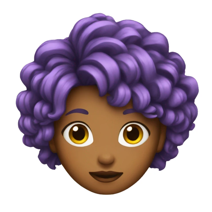 Girl with weird hair sticker