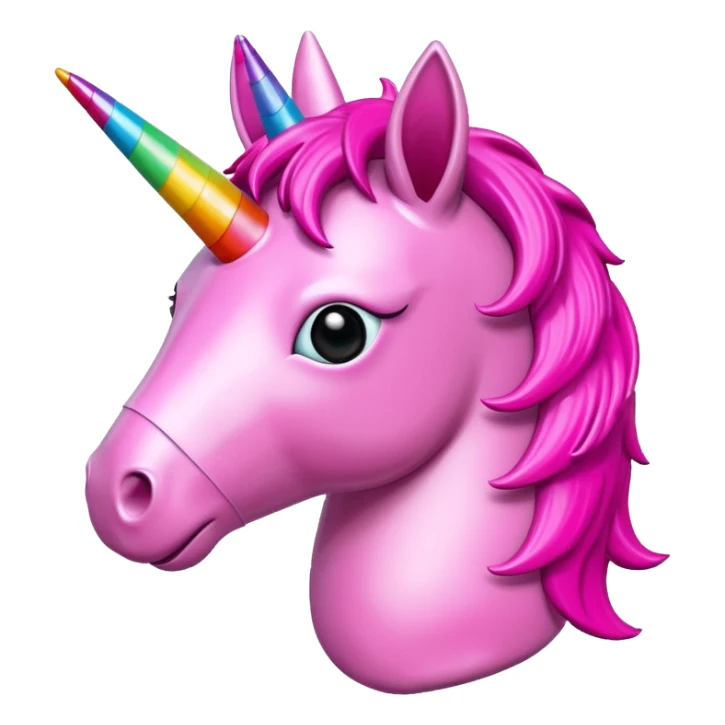   jeff koons style art pink baby unicorn pinata  sticker