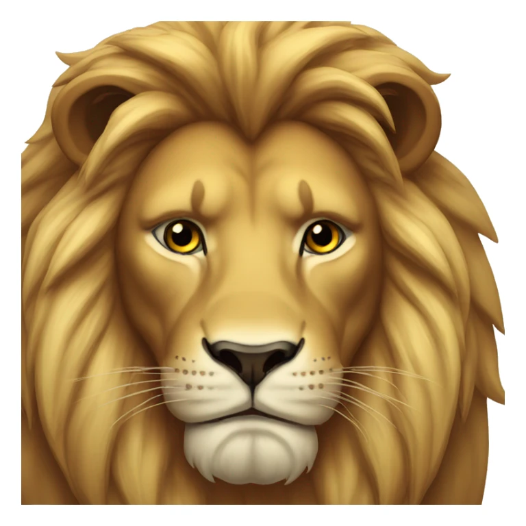 serious lion sticker