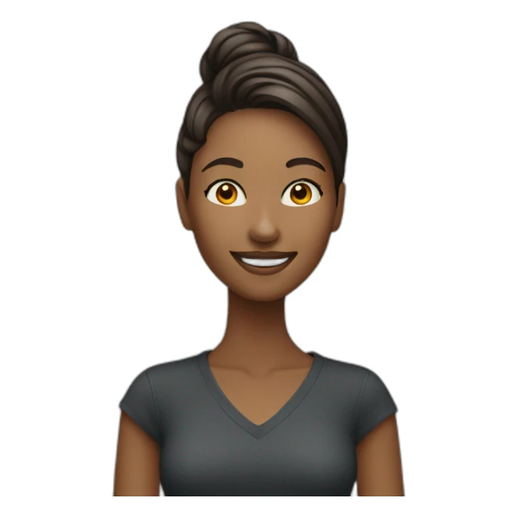 A beautiful female designer with a bright and healthy smile sticker