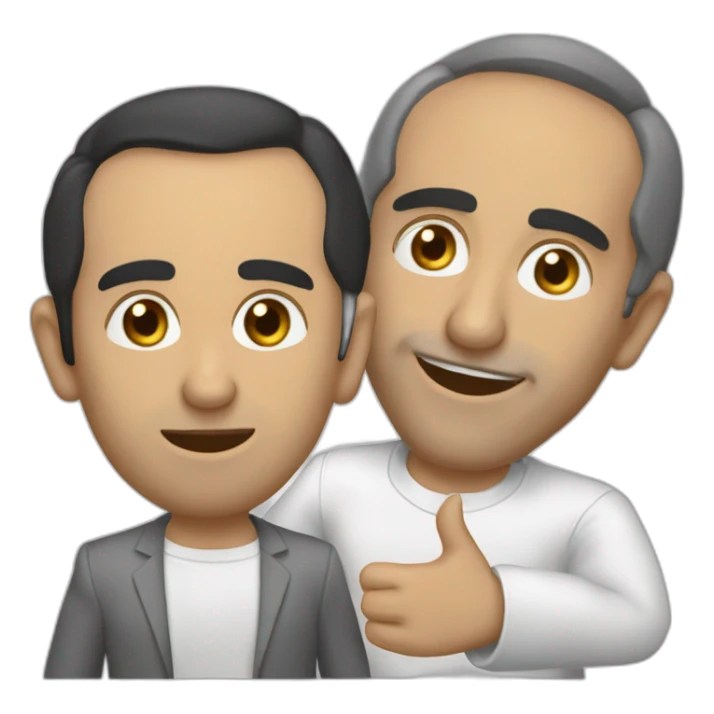 Zemmour qui fait un doigt d'honneur sticker