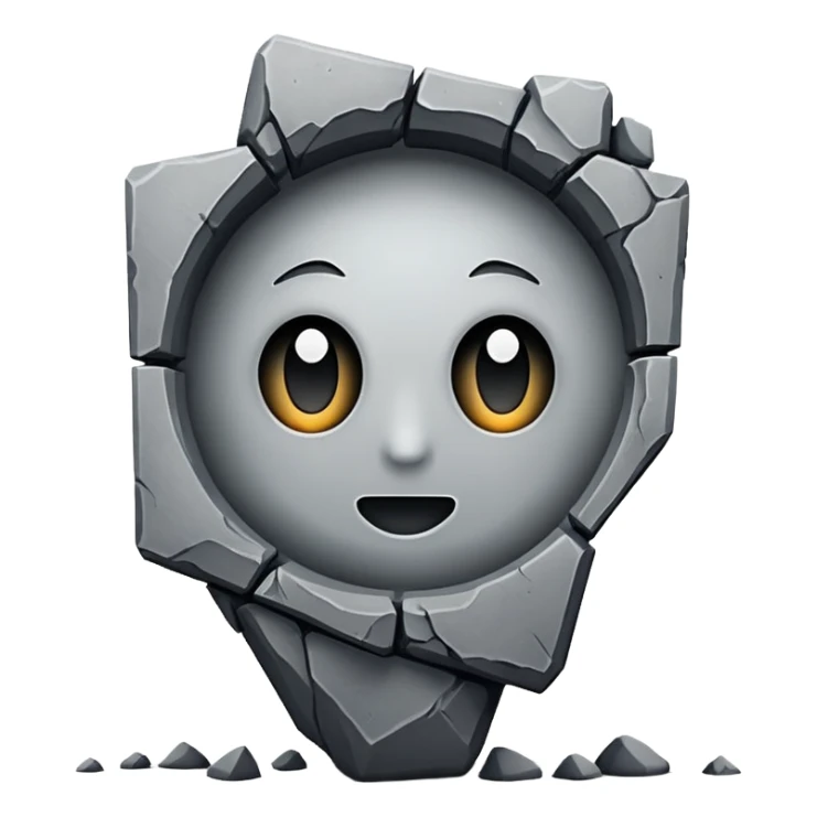 Ortası delik yamuk kare sticker