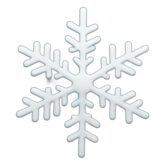 snowflake sticker