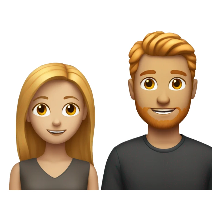 Dark blonde Girl with a Ginger boyfriend  sticker