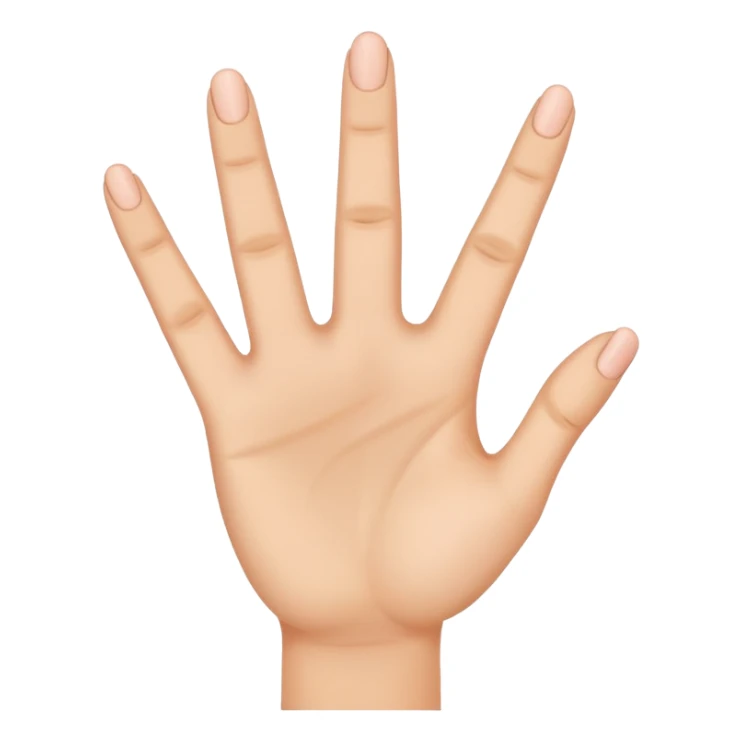 a finger holding up 3 fingers sticker