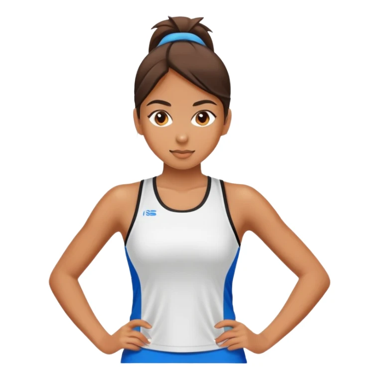 sporty girl sticker