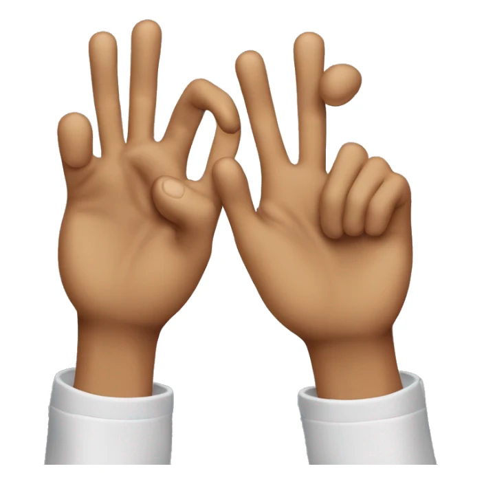 Two hand who knocking each other 3 times lite they did in friends  sticker