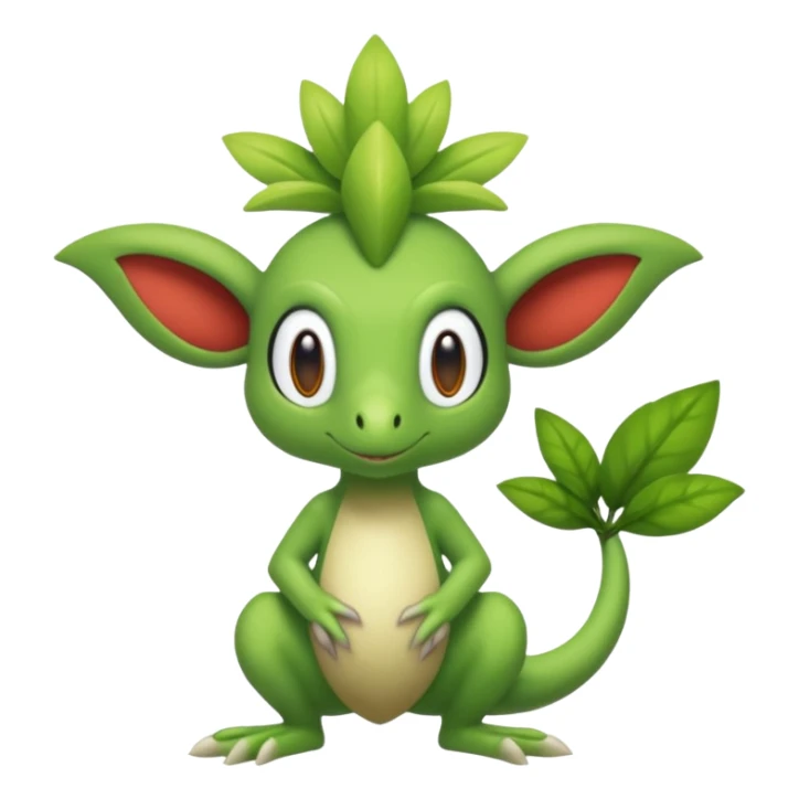  Fey Toony Sprigatito-Grookey-Grovyle-Shaymin-fusion-hybrid sticker