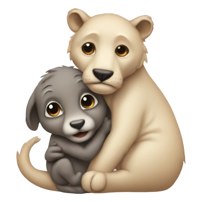 Mom animal with baby sticker