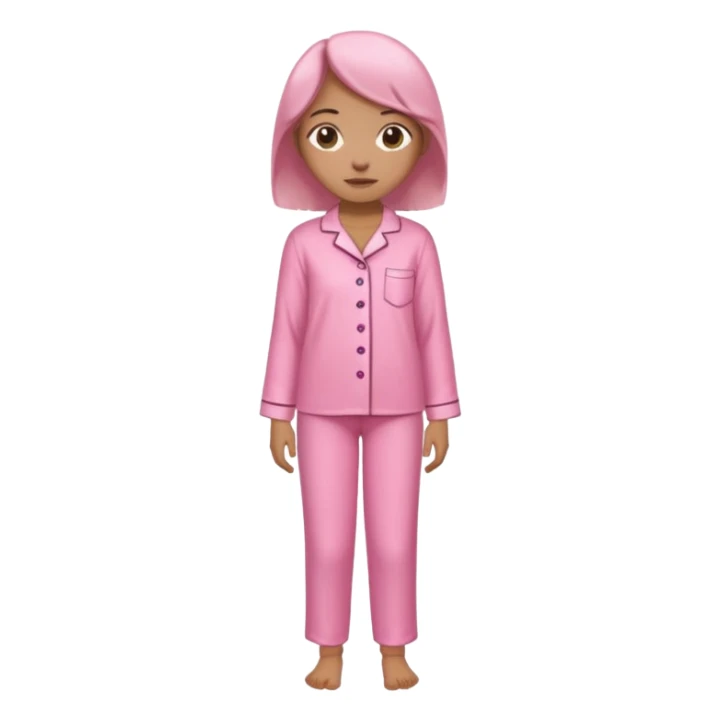only a pink blouse and pants pijama sticker