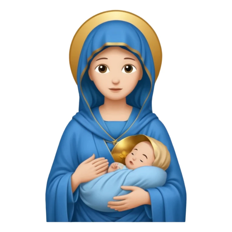 Image of the Mother of God in a frame sticker