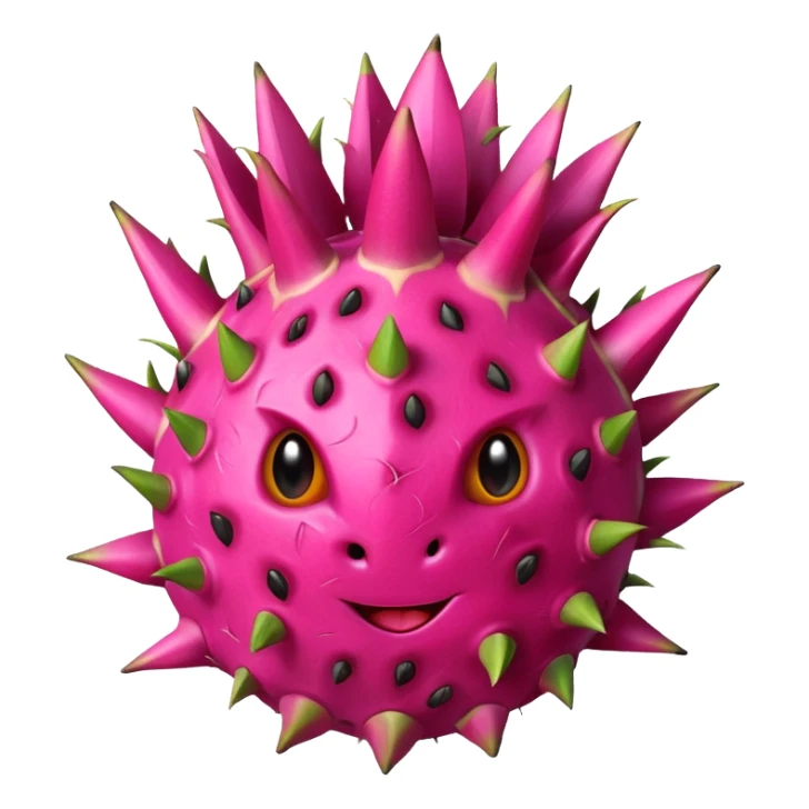 Create an emojie for dragon fruit sticker